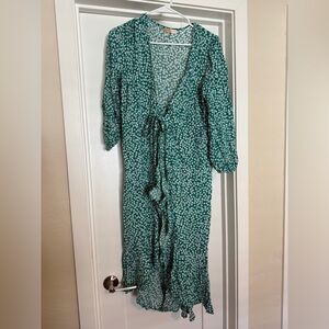 Floral Green Dress